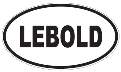 LEBOLD - Oval Sticker