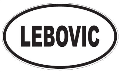 LEBOVIC - Oval Sticker