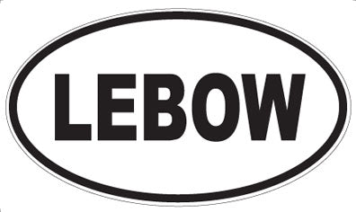 LEBOW - Oval Magnet