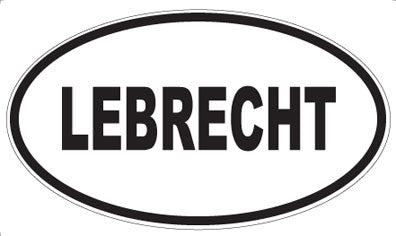 LEBRECHT - Oval Sticker