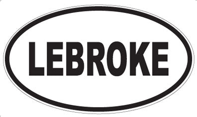 LEBROKE - Oval Sticker