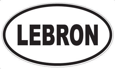 LEBRON - Oval Magnet