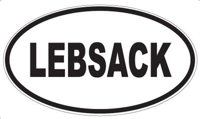 LEBSACK - Oval Sticker