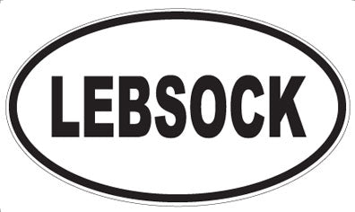 LEBSOCK - Oval Sticker