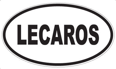LECAROS - Oval Sticker