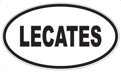 LECATES - Oval Sticker