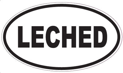 LECHED - Oval Sticker