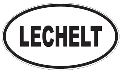 LECHELT - Oval Sticker