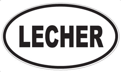 LECHER - Oval Magnet