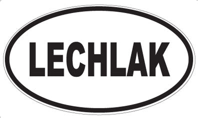 LECHLAK - Oval Sticker