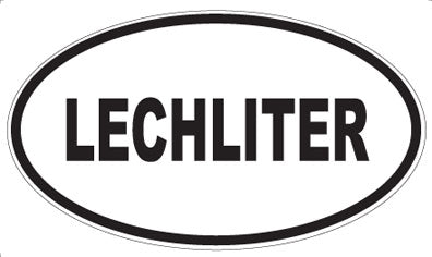 LECHLITER - Oval Sticker