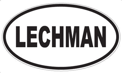LECHMAN - Oval Sticker