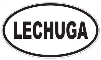 LECHUGA - Oval Sticker