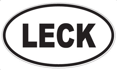 LECK - Oval Sticker