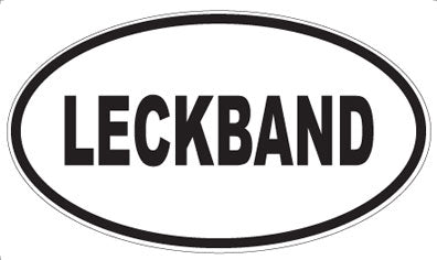LECKBAND - Oval Sticker