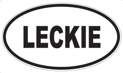 LECKIE - Oval Sticker