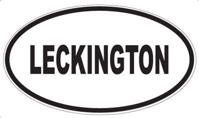 LECKINGTON - Oval Magnet
