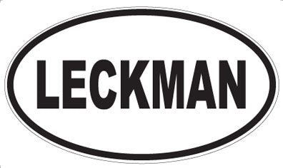 LECKMAN - Oval Magnet
