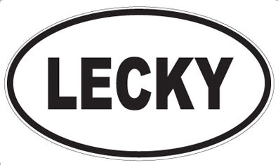 LECKY - Oval Sticker