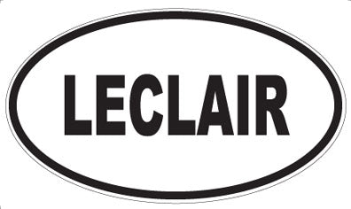LECLAIR - Oval Sticker