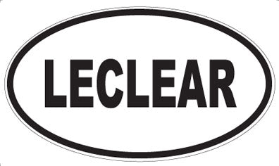 LECLEAR - Oval Sticker