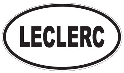 LECLERC - Oval Sticker