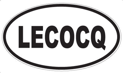 LECOCQ - Oval Sticker