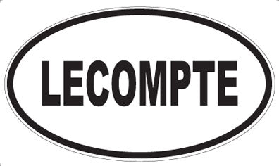 LECOMPTE - Oval Sticker