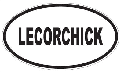 LECORCHICK - Oval Sticker