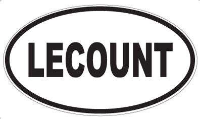 LECOUNT - Oval Sticker