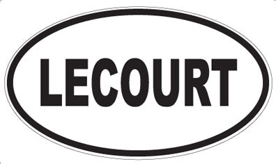 LECOURT - Oval Sticker