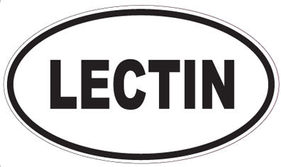 LECTIN - Oval Sticker