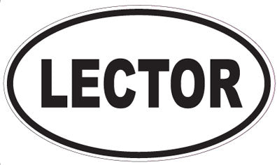 LECTOR - Oval Sticker