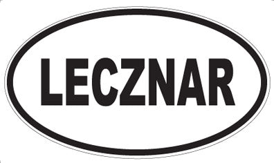 LECZNAR - Oval Magnet