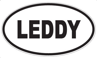 LEDDY - Oval Sticker