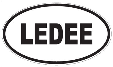 LEDEE - Oval Sticker
