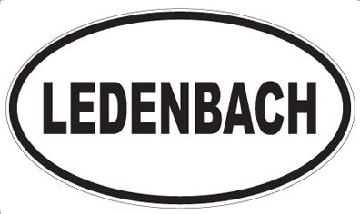 LEDENBACH - Oval Magnet