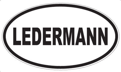 LEDERMANN - Oval Sticker