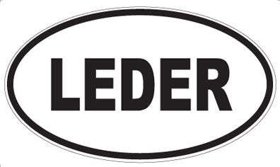 LEDER - Oval Magnet