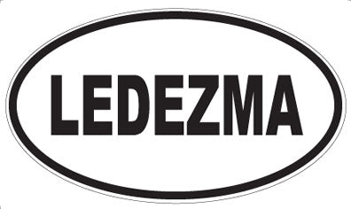 LEDEZMA - Oval Magnet