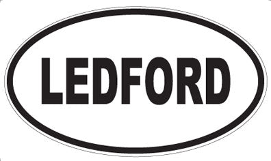 LEDFORD - Oval Sticker