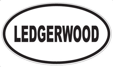 LEDGERWOOD - Oval Sticker