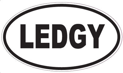 LEDGY - Oval Sticker