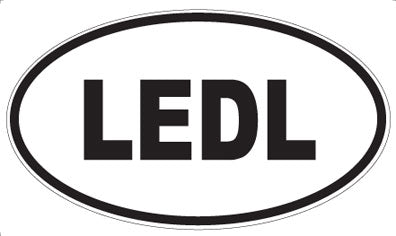 LEDL - Oval Sticker