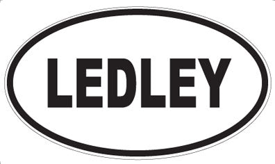 LEDLEY - Oval Sticker