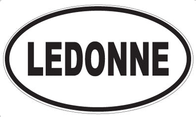 LEDONNE - Oval Sticker