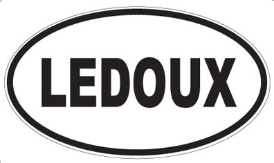 LEDOUX - Oval Sticker