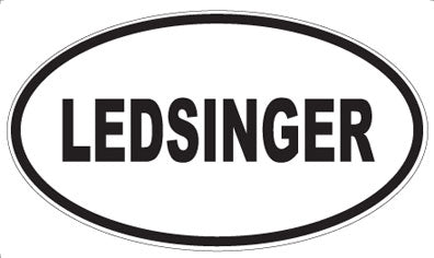 LEDSINGER - Oval Sticker
