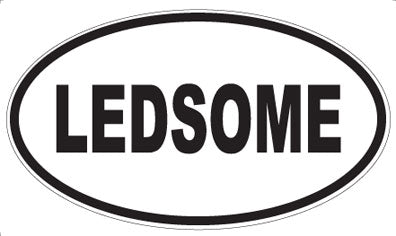 LEDSOME - Oval Sticker