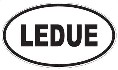 LEDUE - Oval Sticker